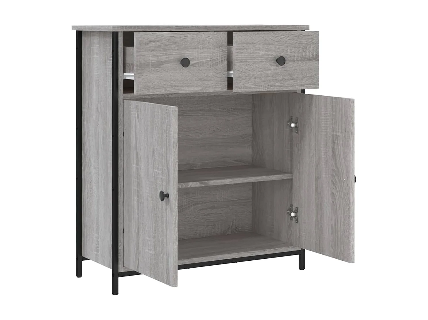 Credenza | Buffet | Armadio Grigio Sonoma 70x30x80 cm in Legno Multistrato