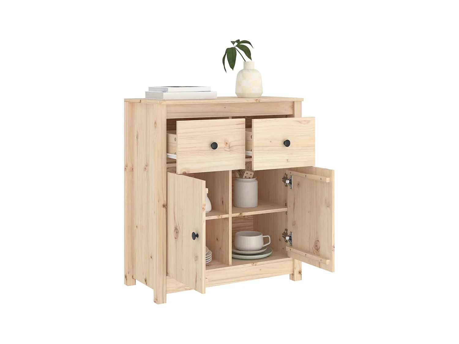 Buffet | Bahut | Meuble de rangement 70x35x80 cm nois massif de pin