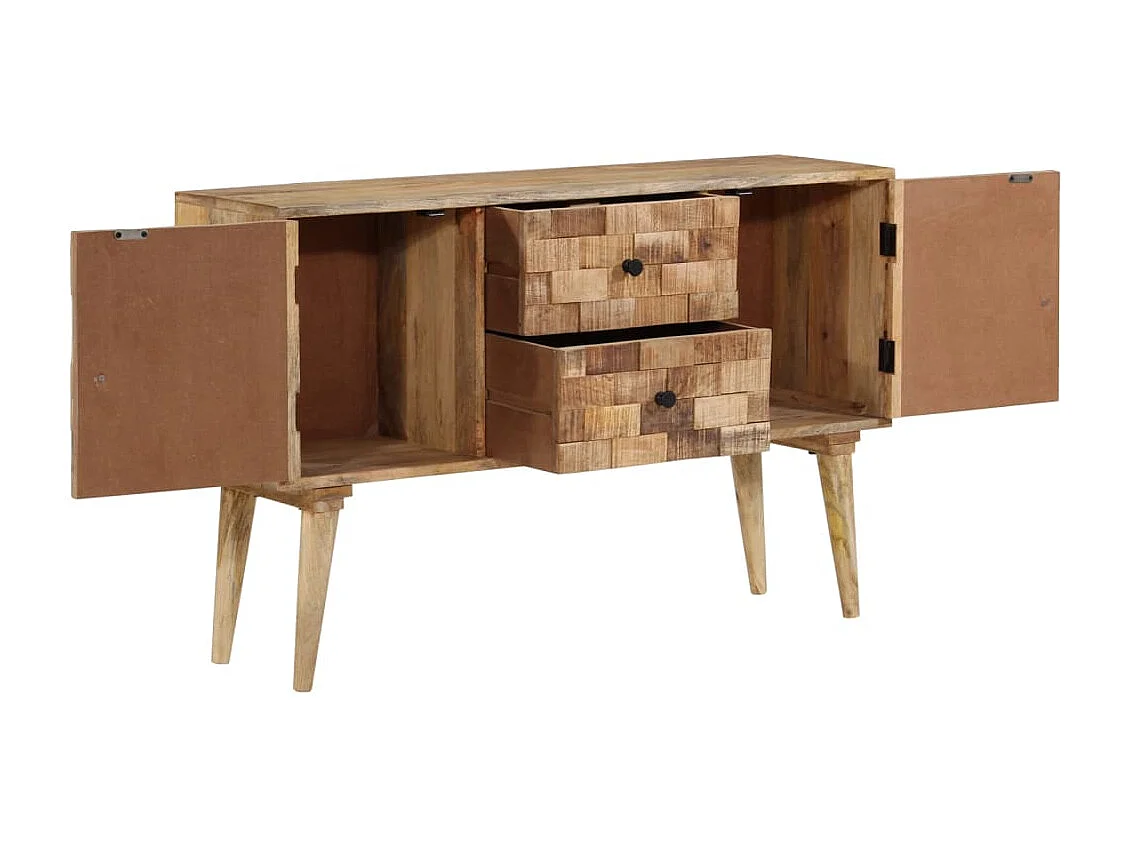 Buffet | Commode à tiroir | Meuble de rangement 110x30x70 cm bois massif de manguier