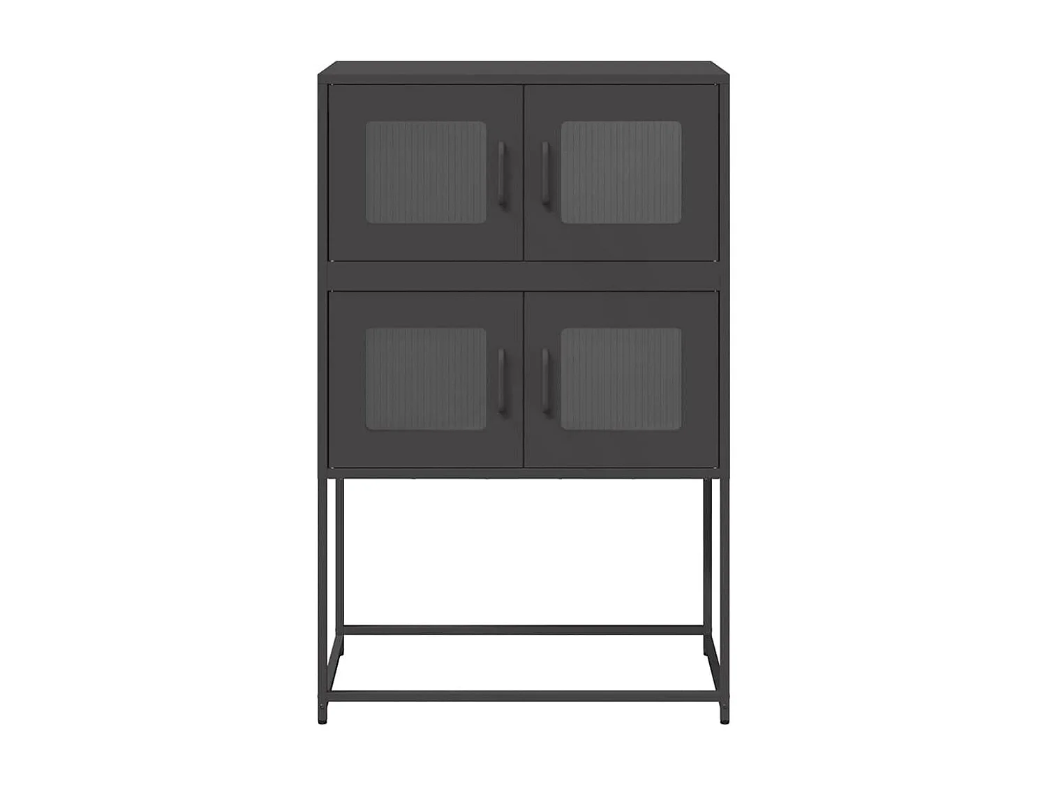 Credenza | Buffet | Armadio Nera 68x39x107 cm in Acciaio