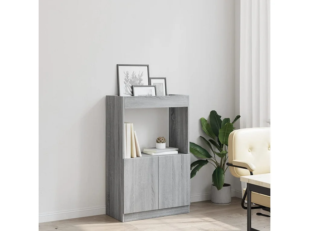 Buffet | Bahut | Meuble de rangement haut sonoma gris 63x33x100 cm bois d'ingénierie