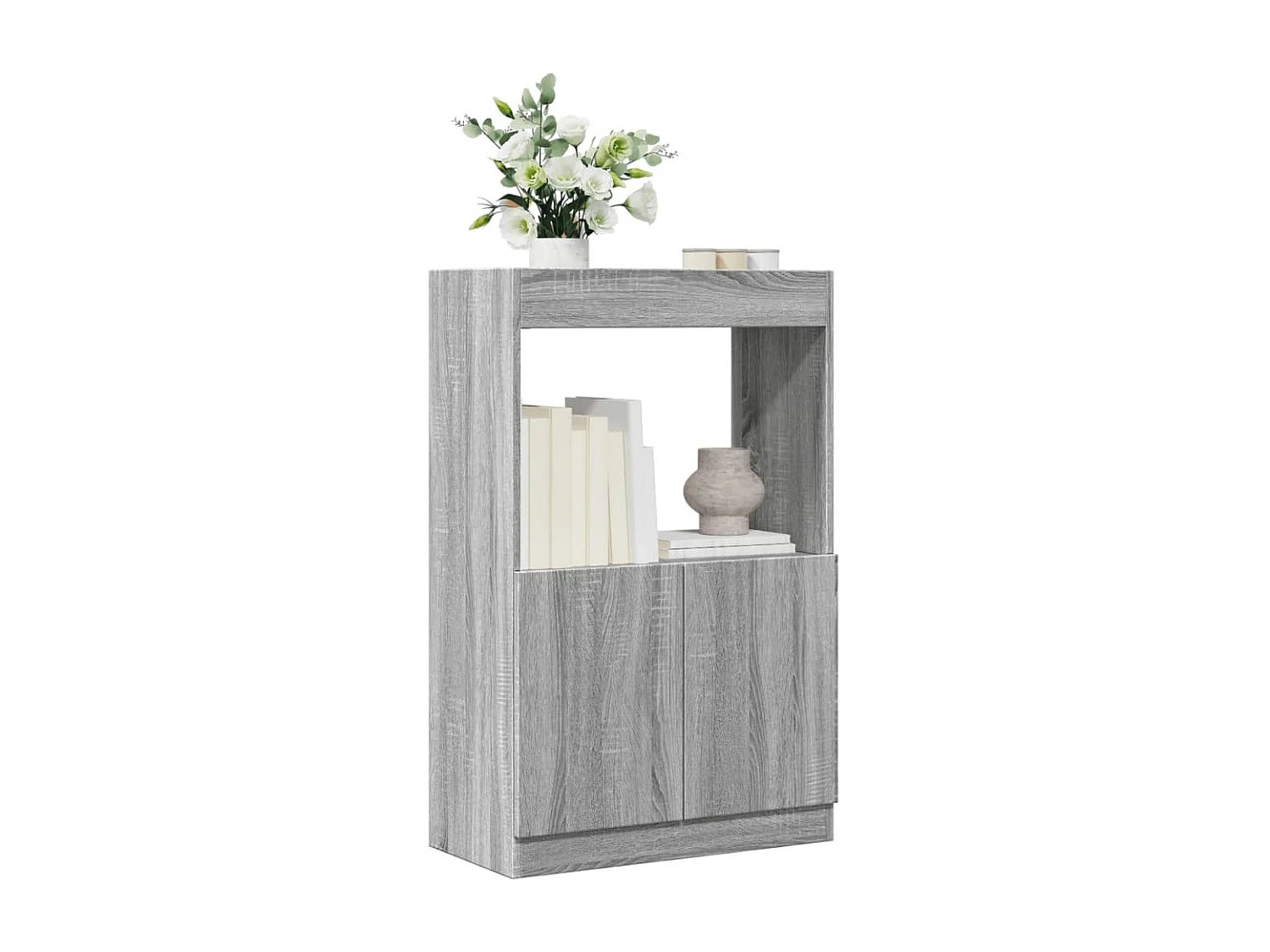 Buffet | Bahut | Meuble de rangement haut sonoma gris 63x33x100 cm bois d'ingénierie