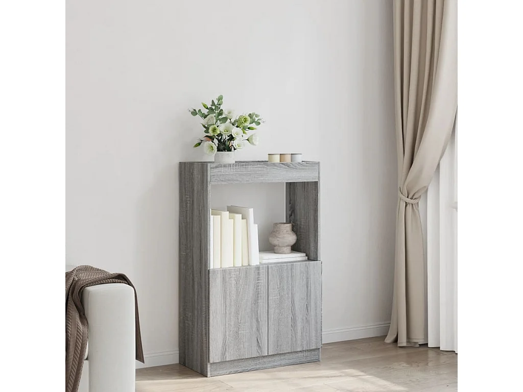 Buffet | Bahut | Meuble de rangement haut sonoma gris 63x33x100 cm bois d'ingénierie