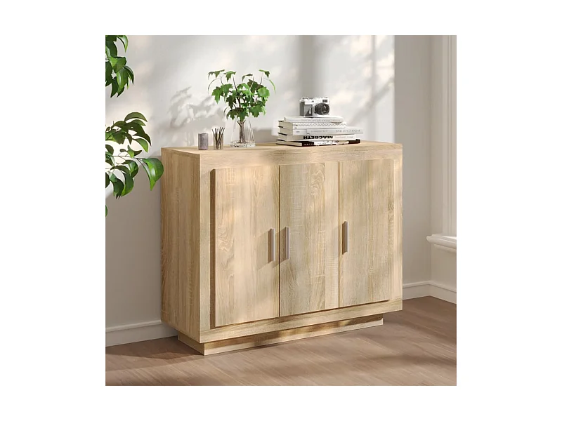 Buffet | Bahut | Meuble de rangement Chêne sonoma 92x35x75 cm Bois d'ingénierie