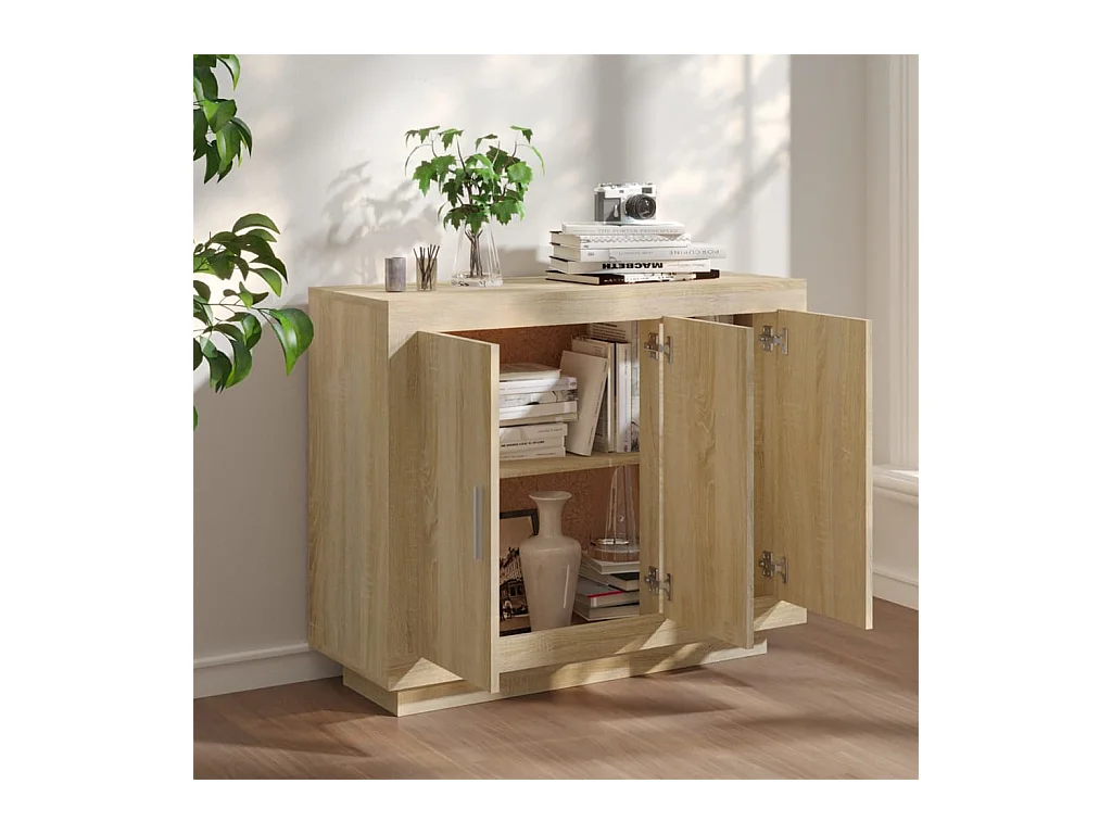 Buffet | Bahut | Meuble de rangement Chêne sonoma 92x35x75 cm Bois d'ingénierie