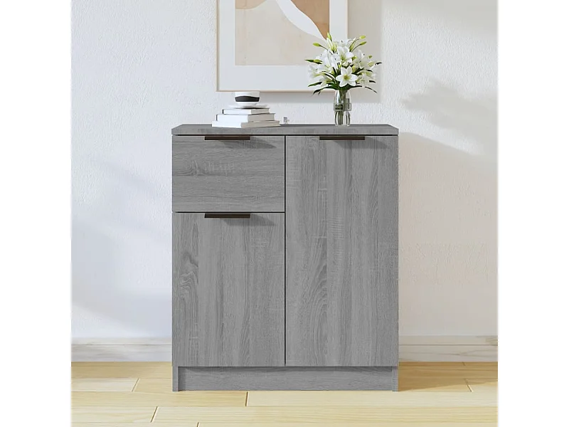 Credenza | Buffet | Armadio Grigio Sonoma 60x30x70 cm in Legno tecnico