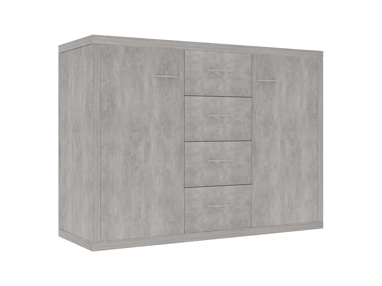 Buffet | Commode à tiroir | Meuble de rangement Gris béton 88x30x65 cm Bois d'ingénierie