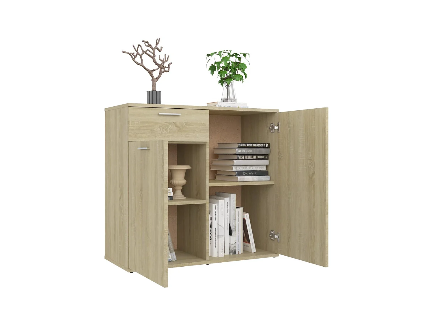 Buffet | Commode à tiroir | Meuble de rangement chêne sonoma 80x36x75 cm bois d'ingénierie