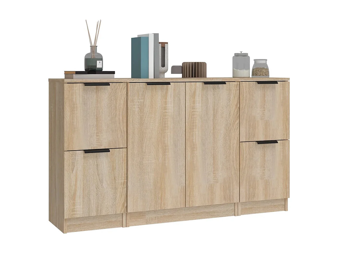 Buffets | Bahuts | Meuble de rangement 3 pcs Chêne sonoma Bois d'ingénierie