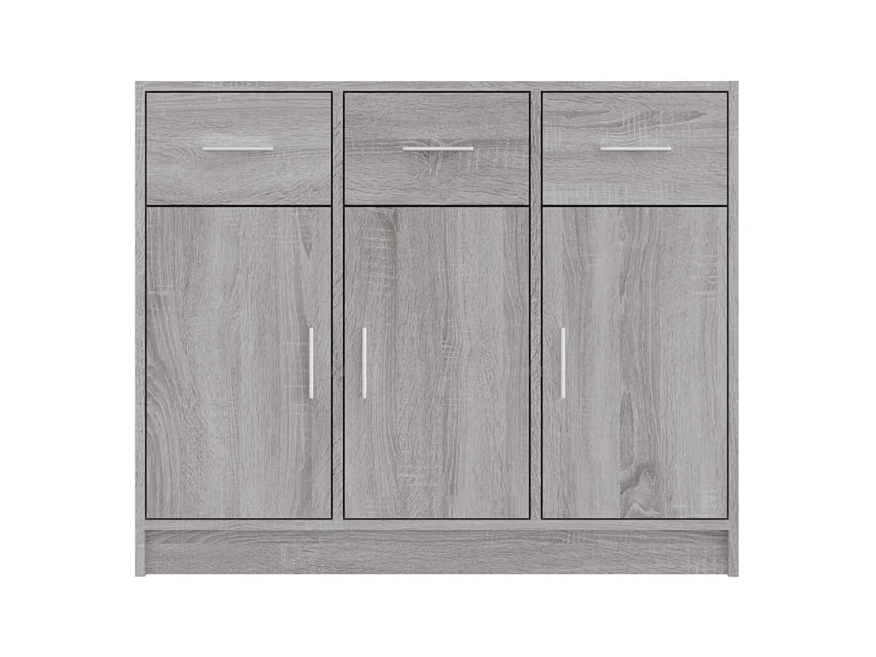 Buffet | Bahut | Meuble de rangement sonoma gris 91x28x75 cm bois d'ingénierie