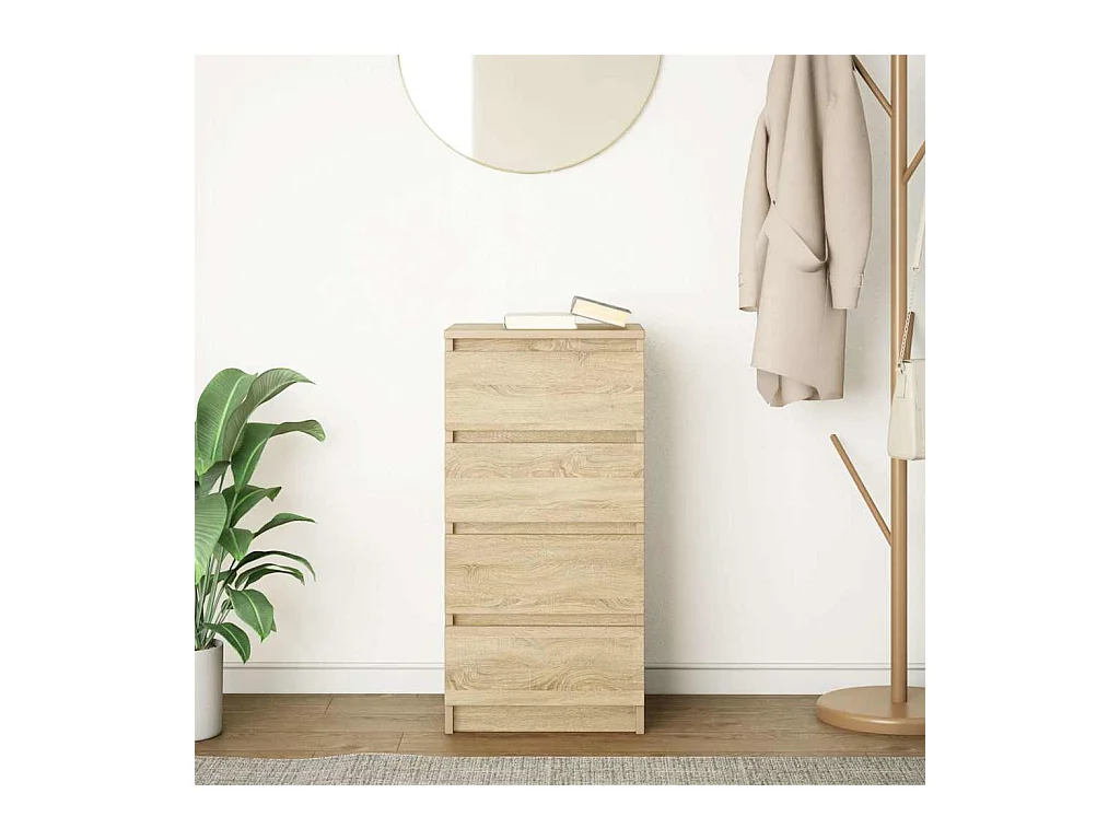 Credenza | Buffet | Armadio Rovere Sonoma 37,5x35x76 cm in Legno Multistrato