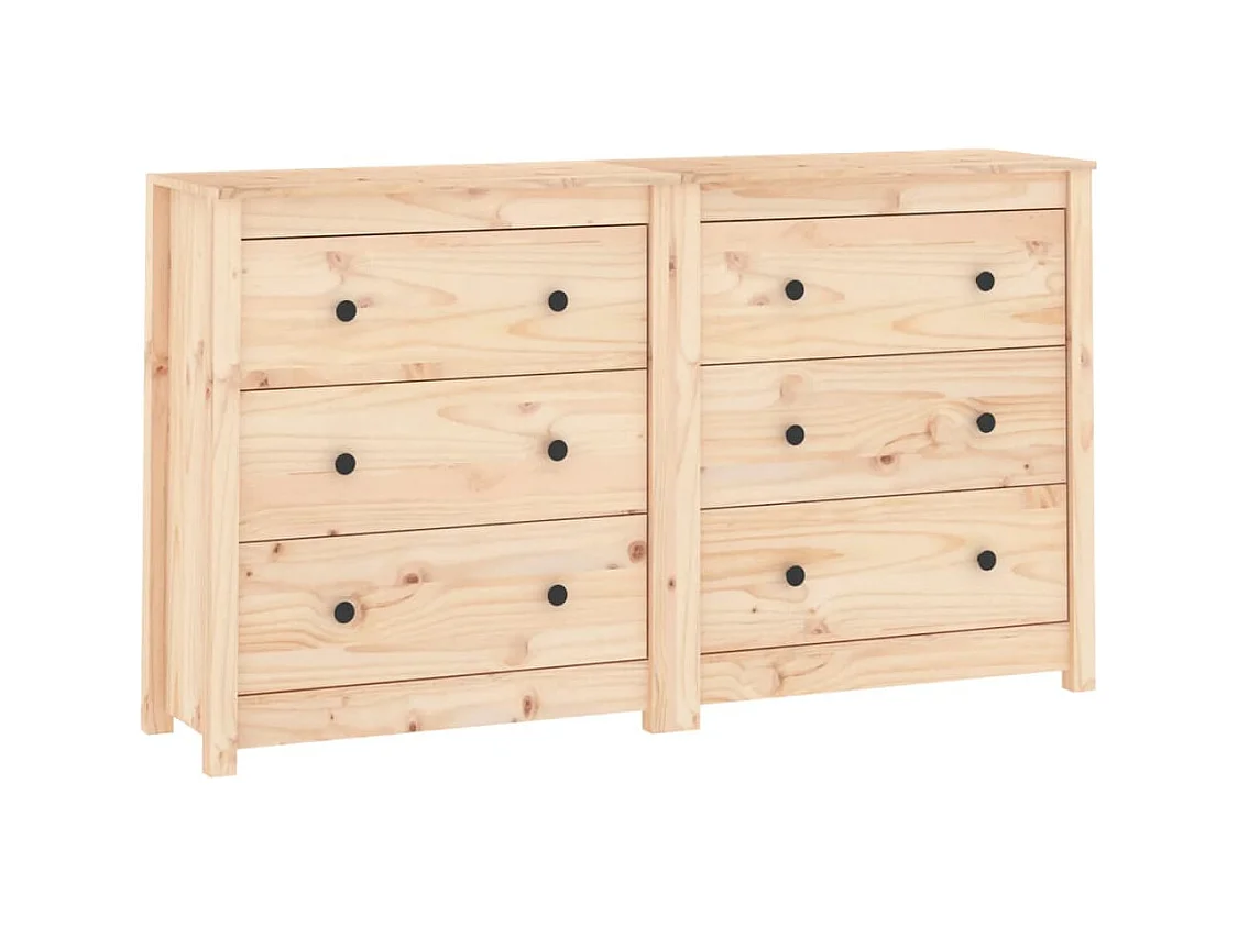 Buffet | Bahut | Meuble de rangement 140x35x80 cm Bois massif de pin