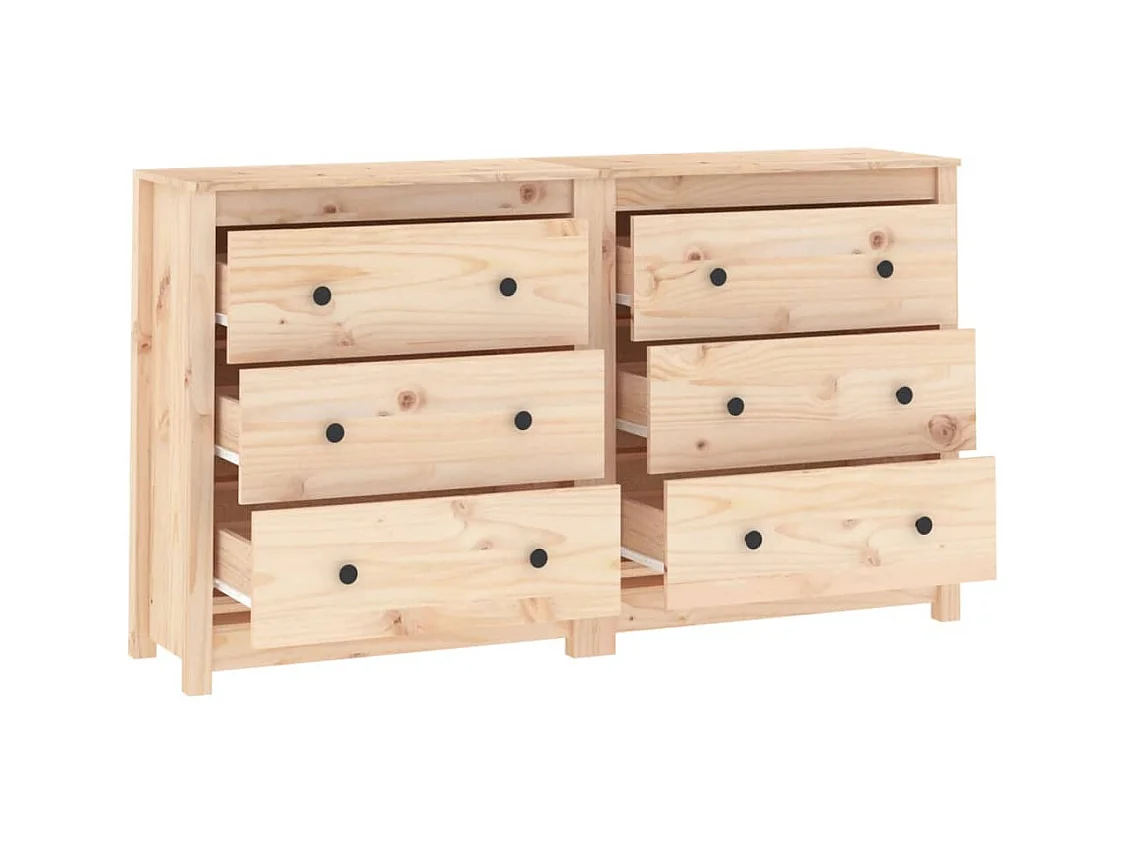 Buffet | Bahut | Meuble de rangement 140x35x80 cm Bois massif de pin