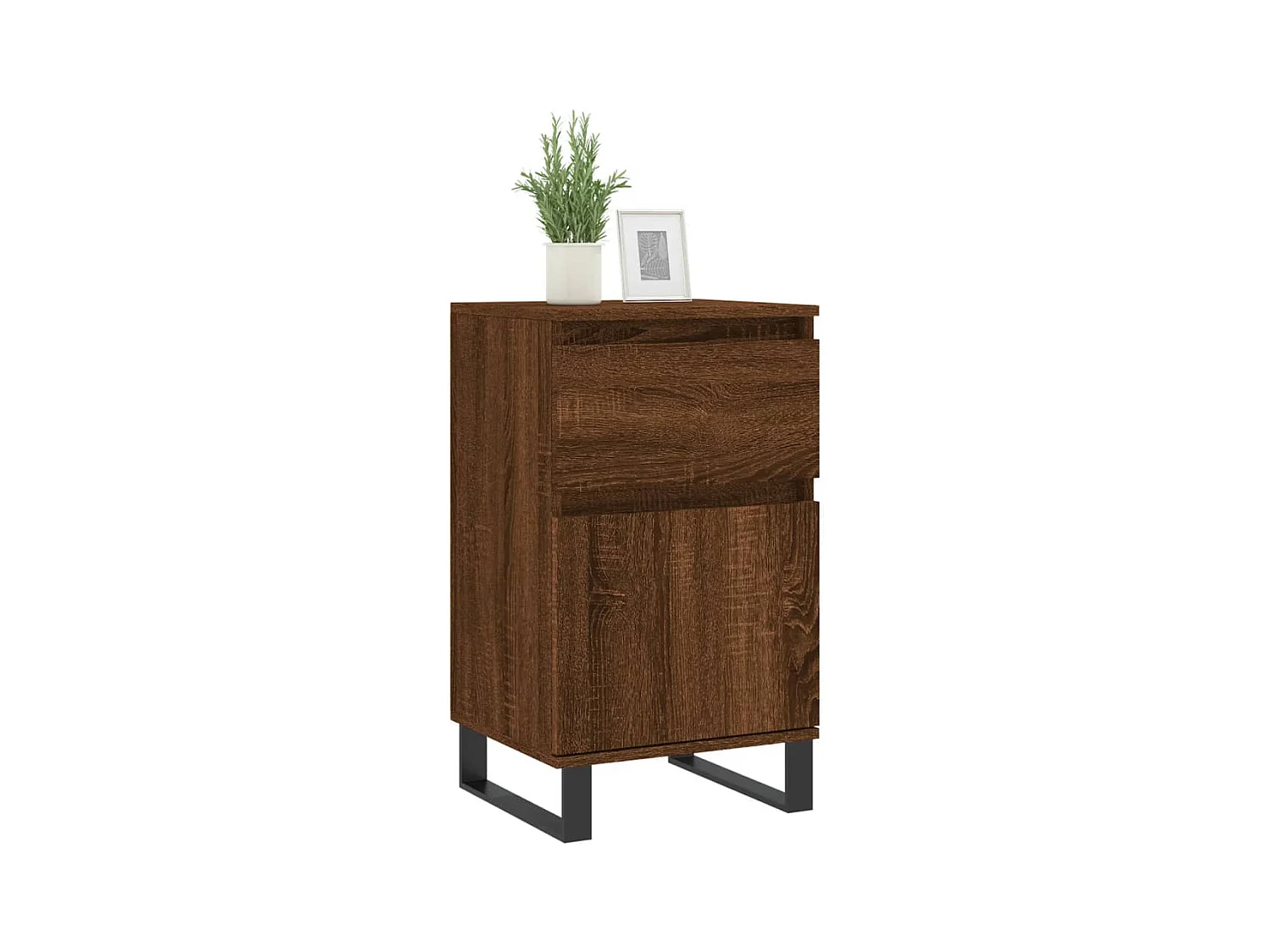 Buffets | Bahuts | Meuble de rangement 2 pcs chêne marron 40x35x70 cm bois d'ingénierie