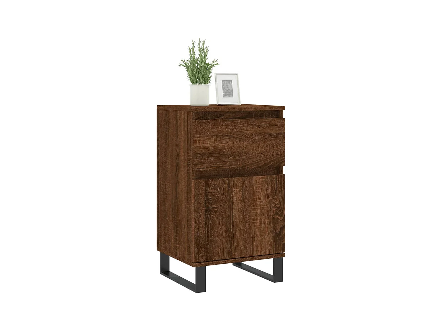 Buffets | Bahuts | Meuble de rangement 2 pcs chêne marron 40x35x70 cm bois d'ingénierie