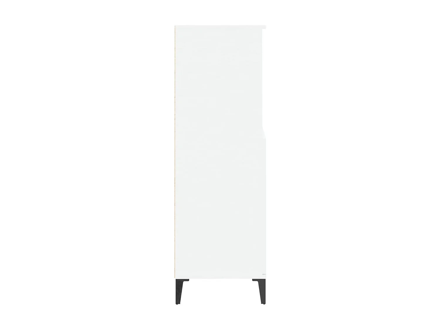 Credenza | Buffet | Armadio Alta Bianca 60x36x110 cm in Legno Multistrato