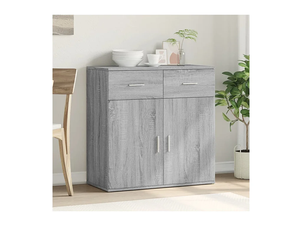 Buffet | Bahut | Meuble de rangement sonoma gris 79x38x80 cm bois d'ingénierie