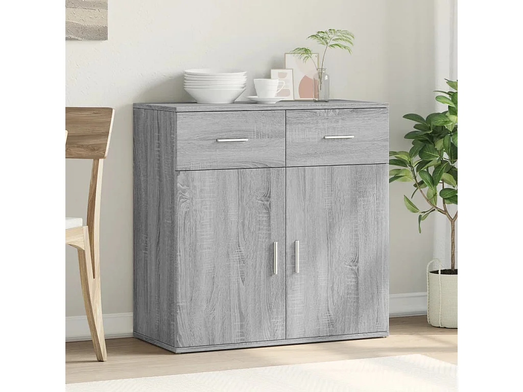 Buffet | Bahut | Meuble de rangement sonoma gris 79x38x80 cm bois d'ingénierie