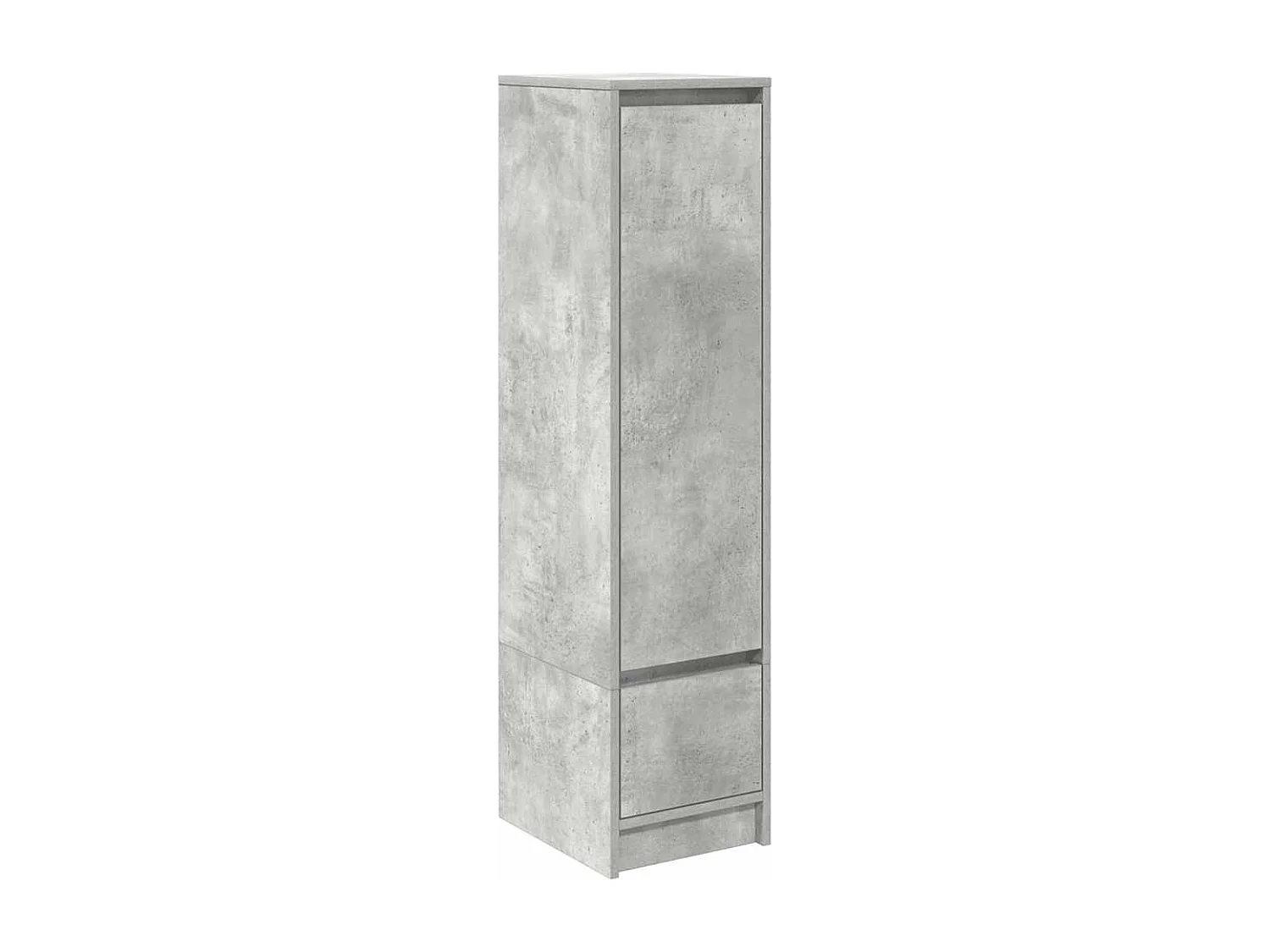 Buffet | Commode à tiroir | Meuble de rangement haut gris béton 29,5x34x119,5 cm bois d'ingénierie