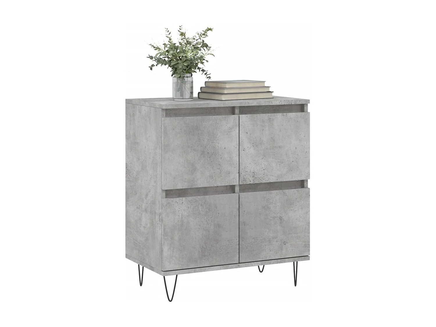 Buffet | Sideboard | Dressoir 60x35x70 cm bewerkt hout betongrijs
