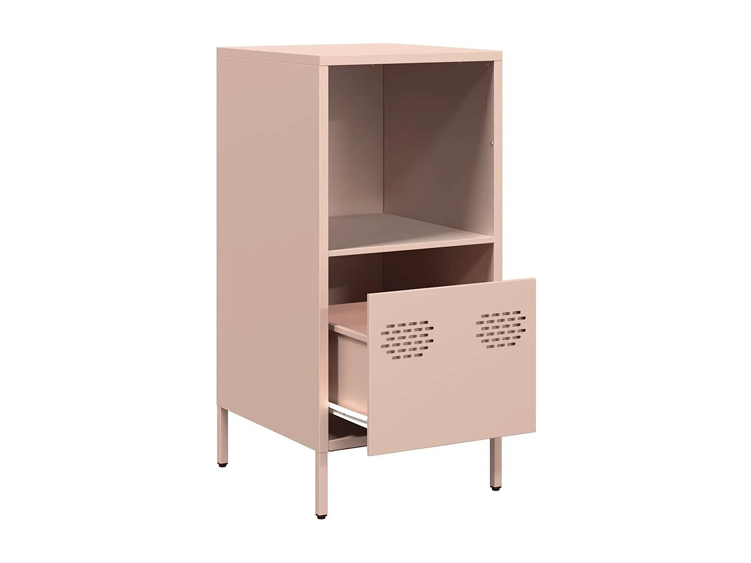Buffet | Commode à tiroir | Meuble de rangement rose 35x39x73,5 cm acier laminé à froid