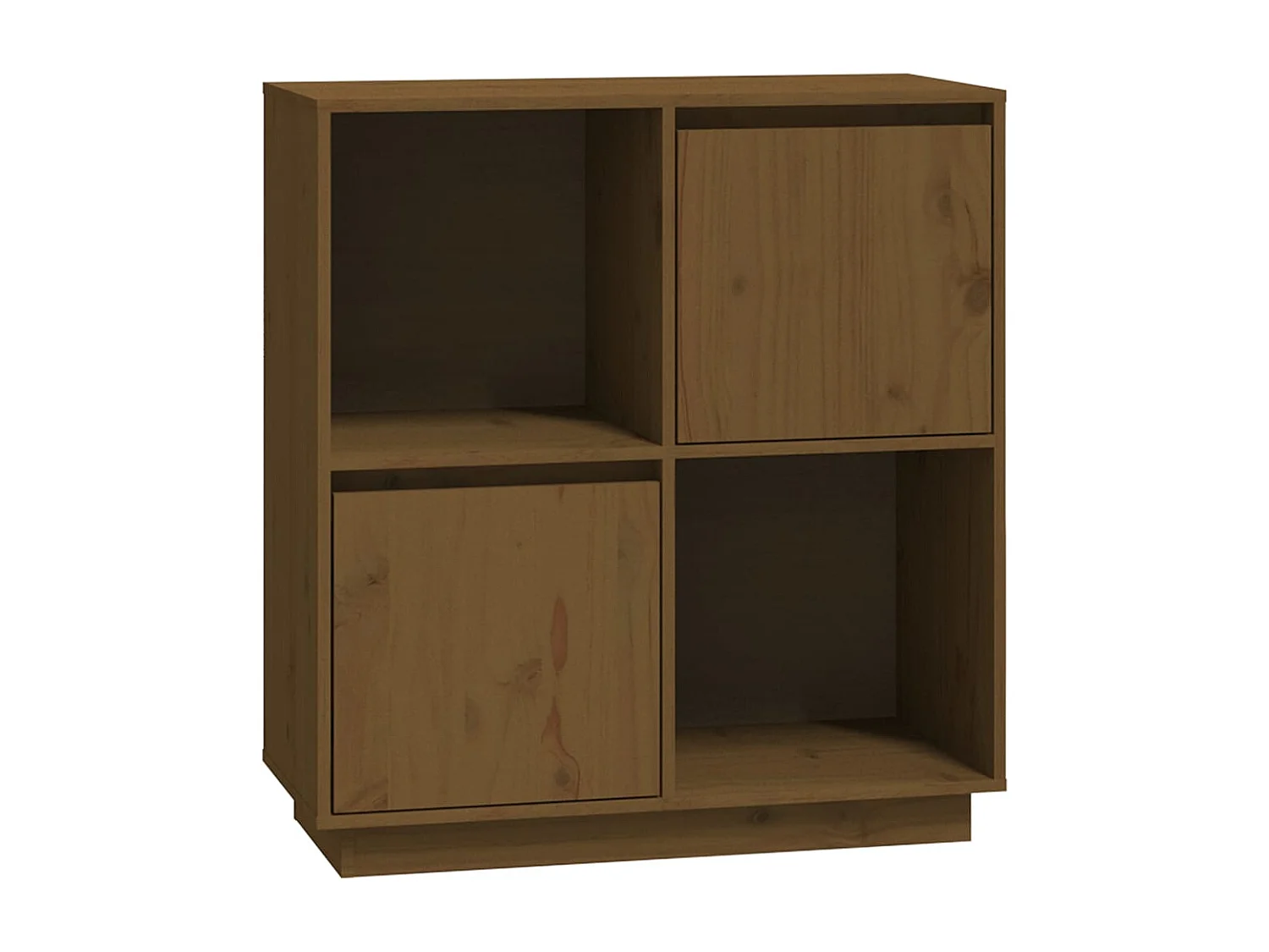 Buffet | Bahut | Meuble de rangement marron miel 74x35x80 cm bois massif de pin