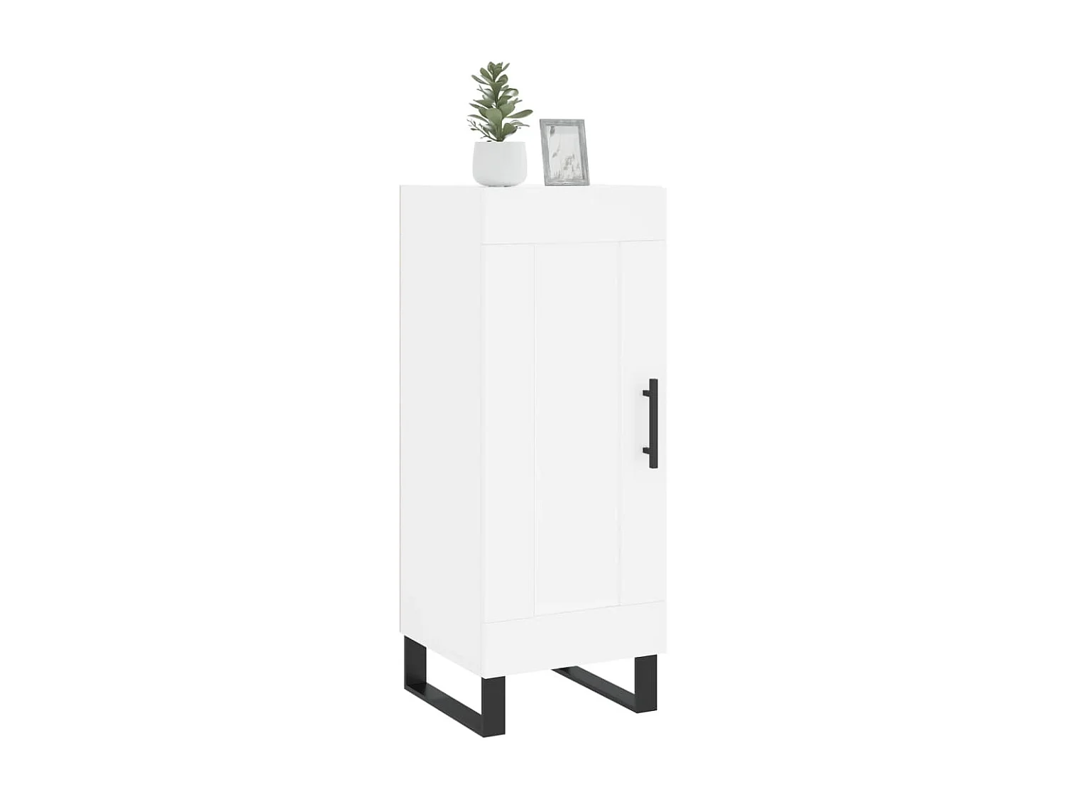 Buffet | Bahut | Meuble de rangement blanc 34,5x34x90 cm bois d'ingénierie