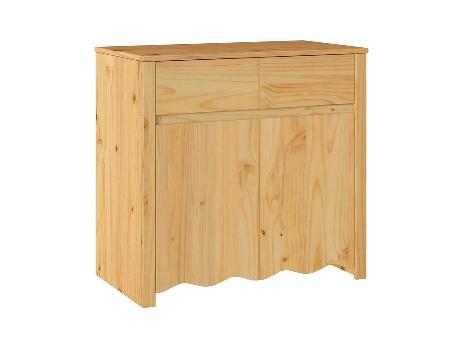 Buffet | Commode à tiroir | Meuble de rangement "DRAMMEN" 79x43x75,5 cm en bois massif de pin