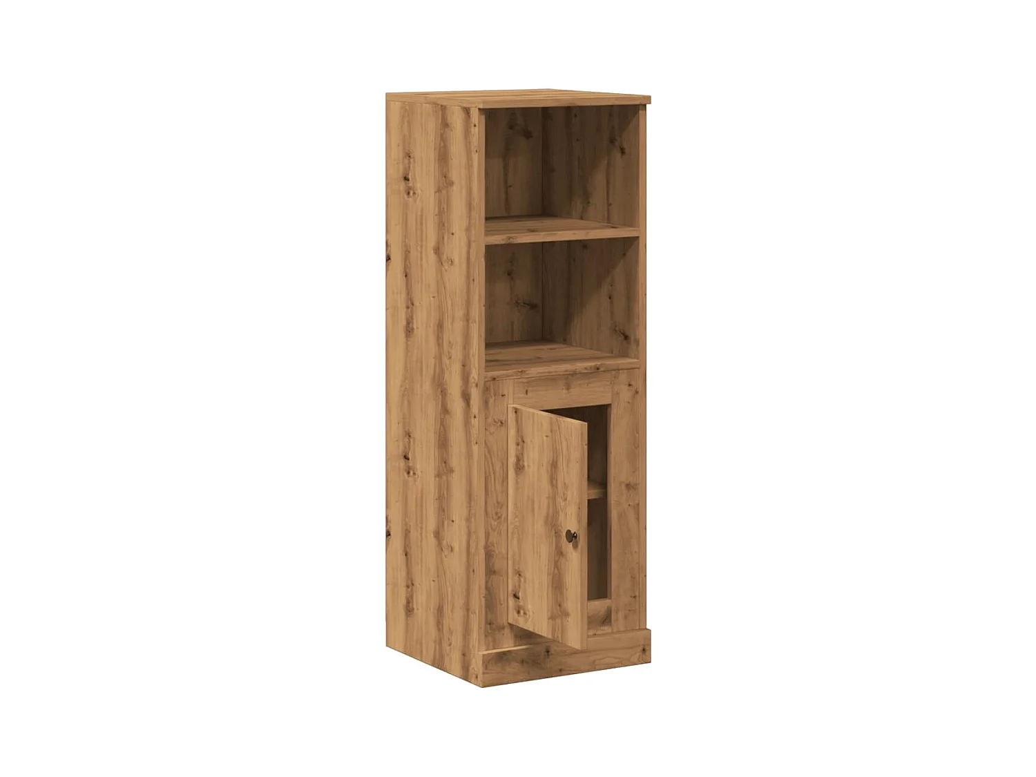 Buffet | Bahut | Meuble de rangement haut chêne artisanal 36x35,5x103,5 cm bois d'ingénierie