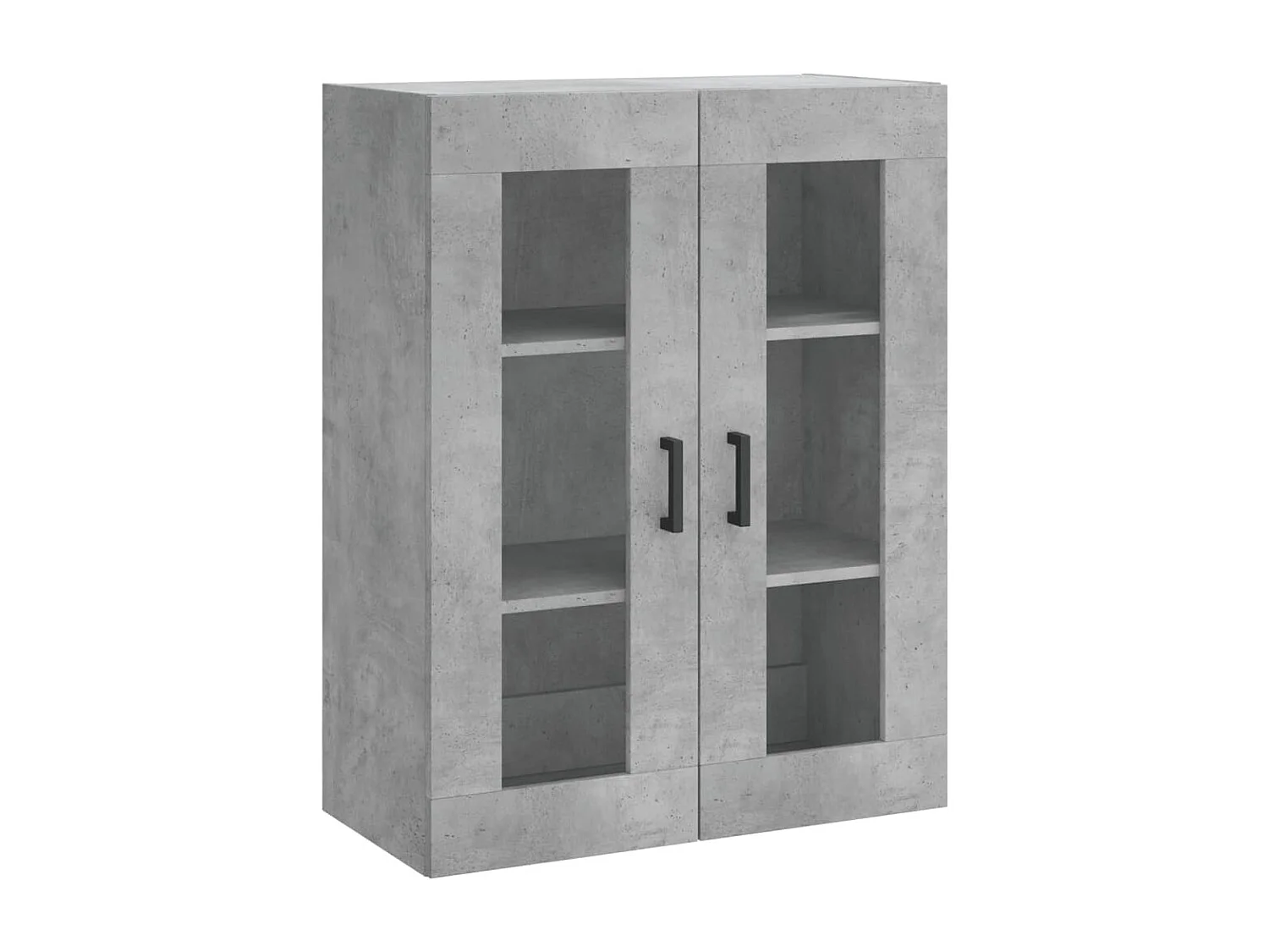 Credenza | Buffet | Armadio Grigio Cemento 69,5x34x180 cm in Legno Multistrato