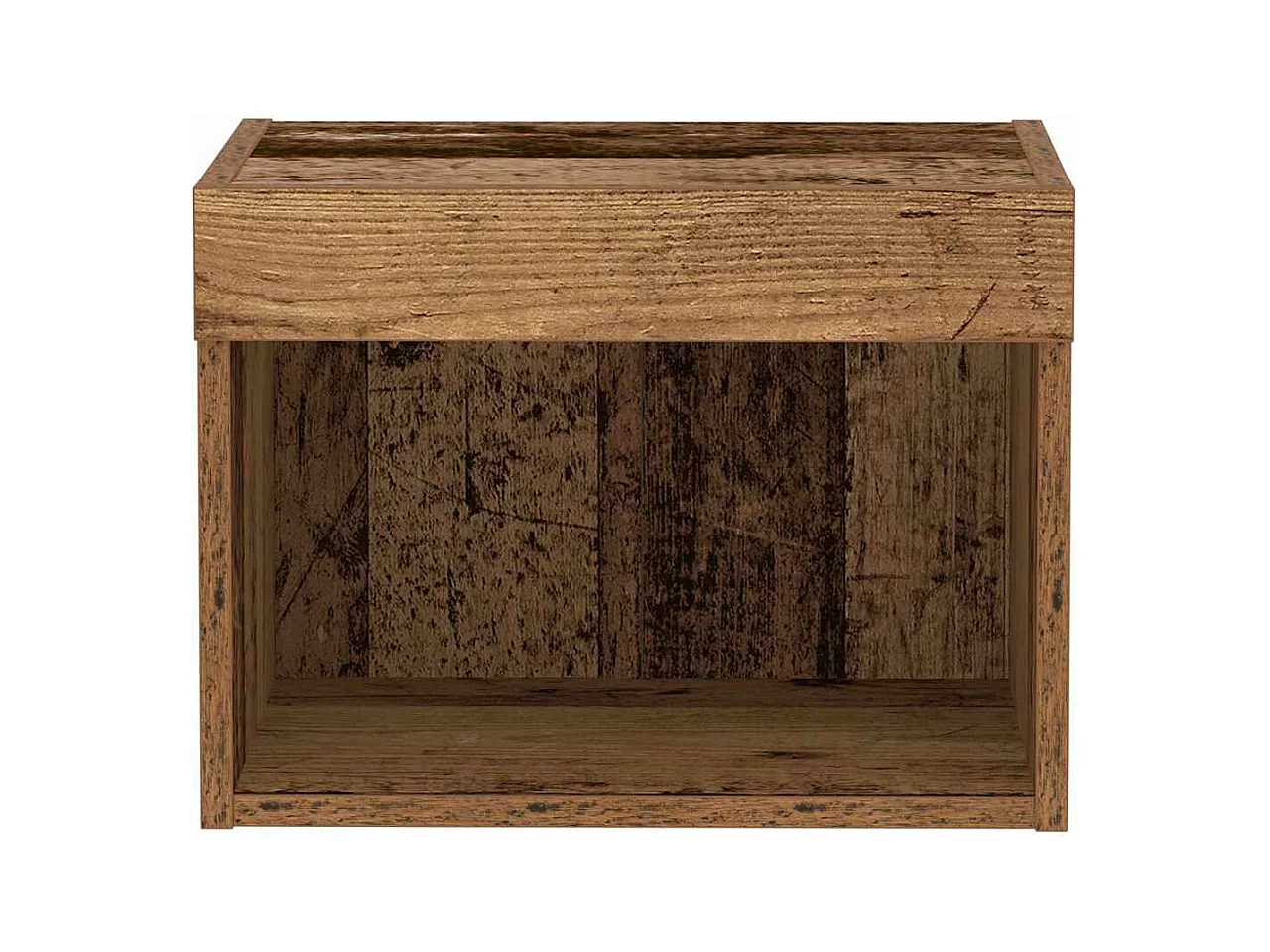 Buffet | Bahut | Meuble de rangement mural avec lumières LED en vieux bois 40x30x30 cm