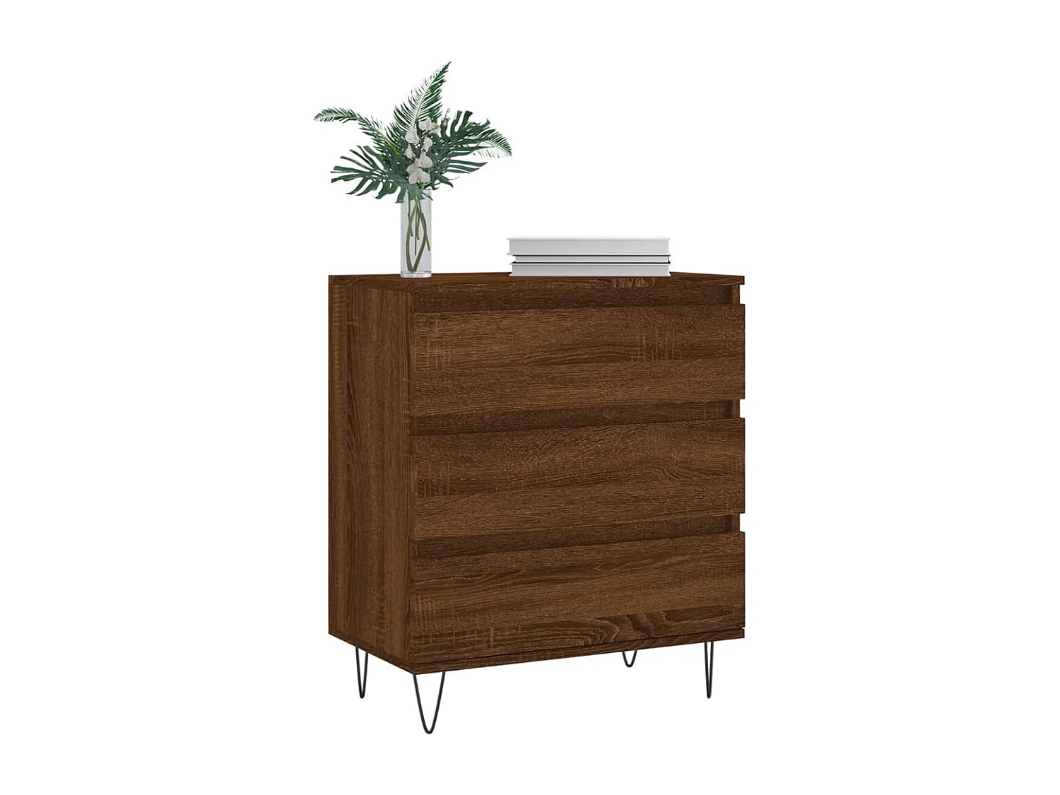 Credenza | Buffet | Armadio Rovere Marrone 60x35x70 cm in Legno Multistrato