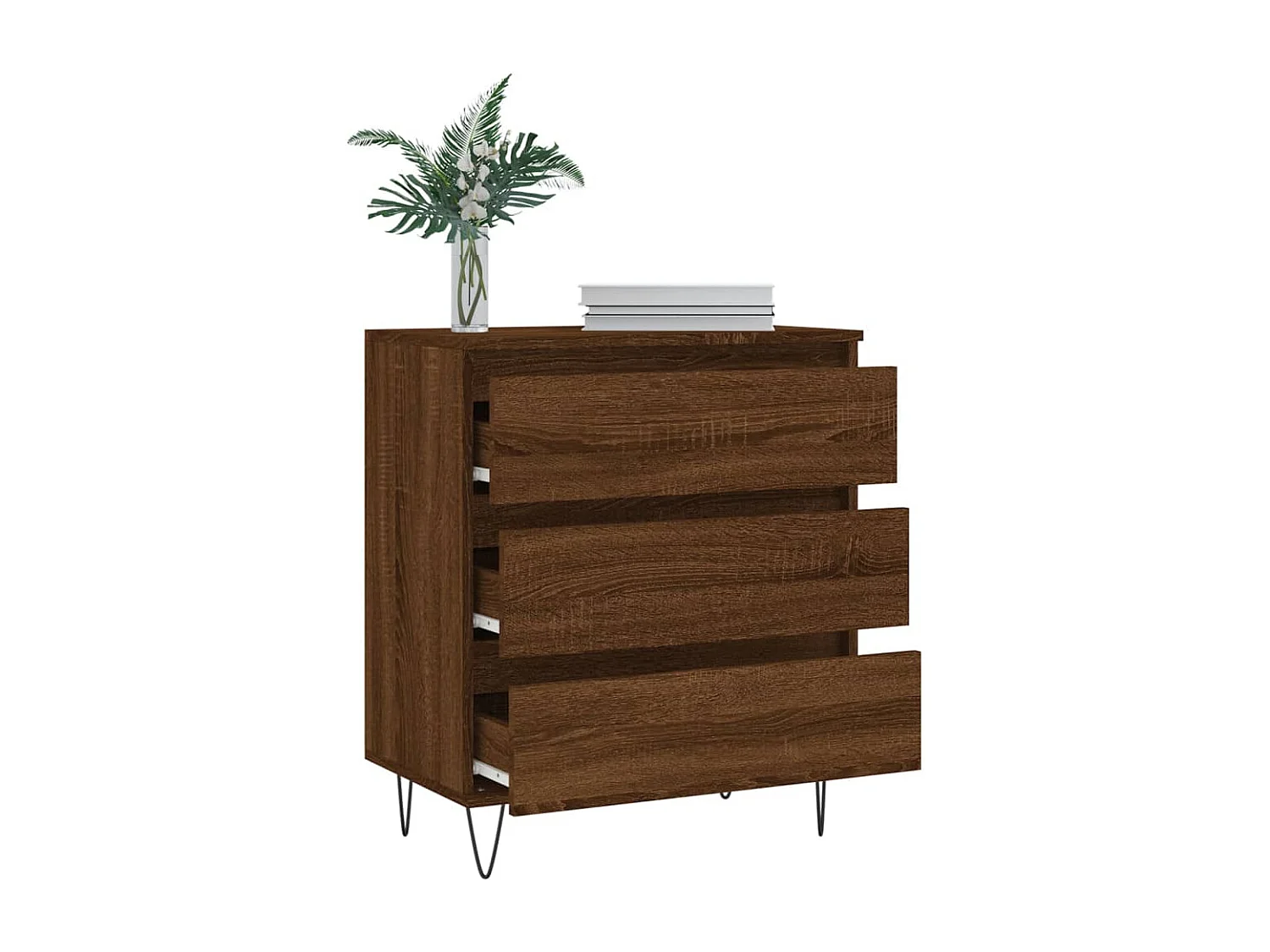 Credenza | Buffet | Armadio Rovere Marrone 60x35x70 cm in Legno Multistrato