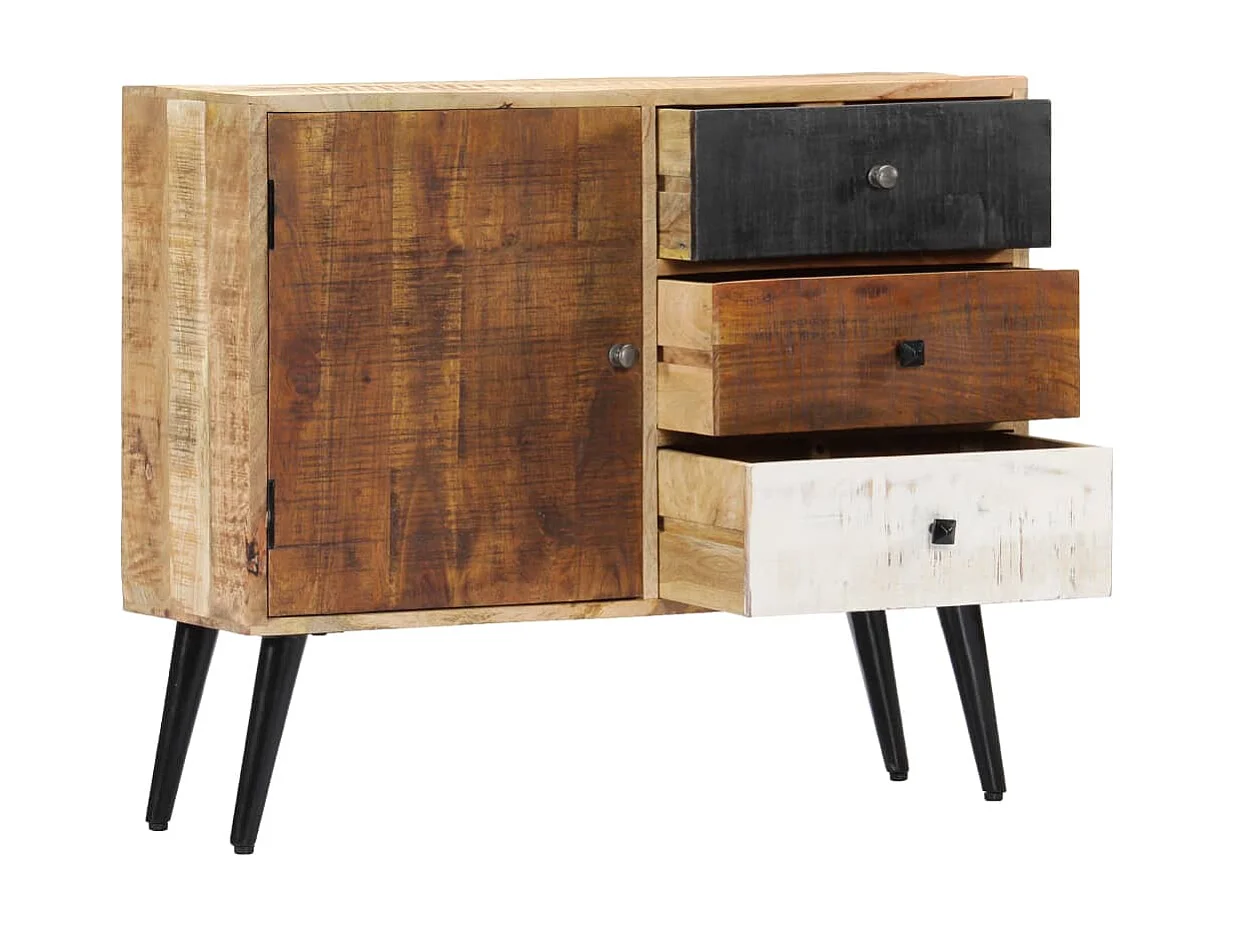 Buffet | Commode à tiroir | Meuble de rangement 88x30x73 cm Bois de manguier massif