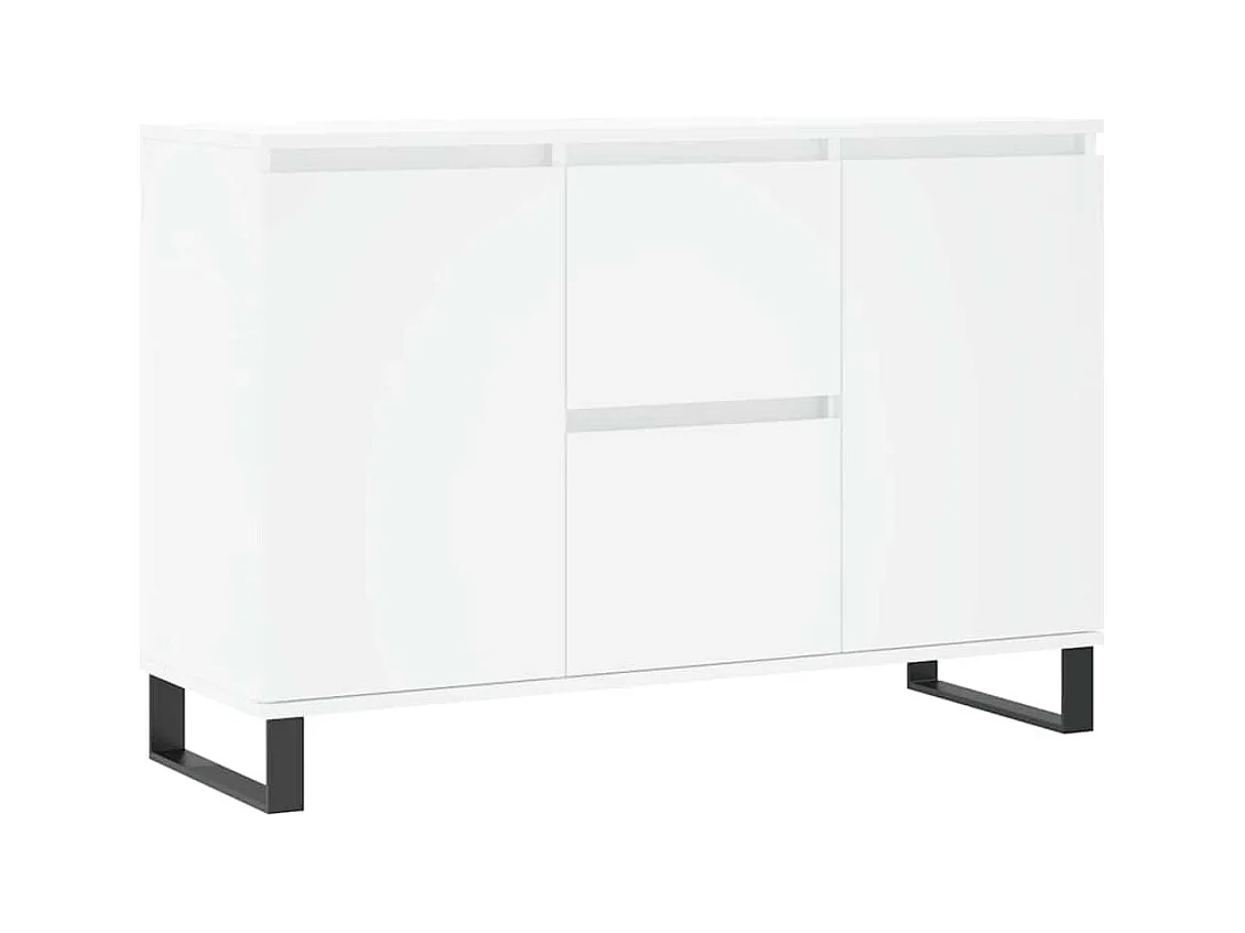 Buffet | Bahut | Meuble de rangement blanc 104x35x70 cm bois d'ingénierie