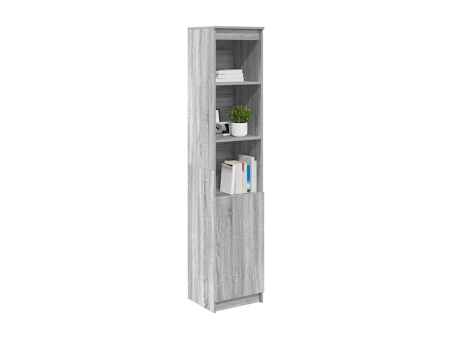 Buffet | Bahut | Meuble de rangement sonoma gris 37,5x35x180 cm bois d'ingénierie