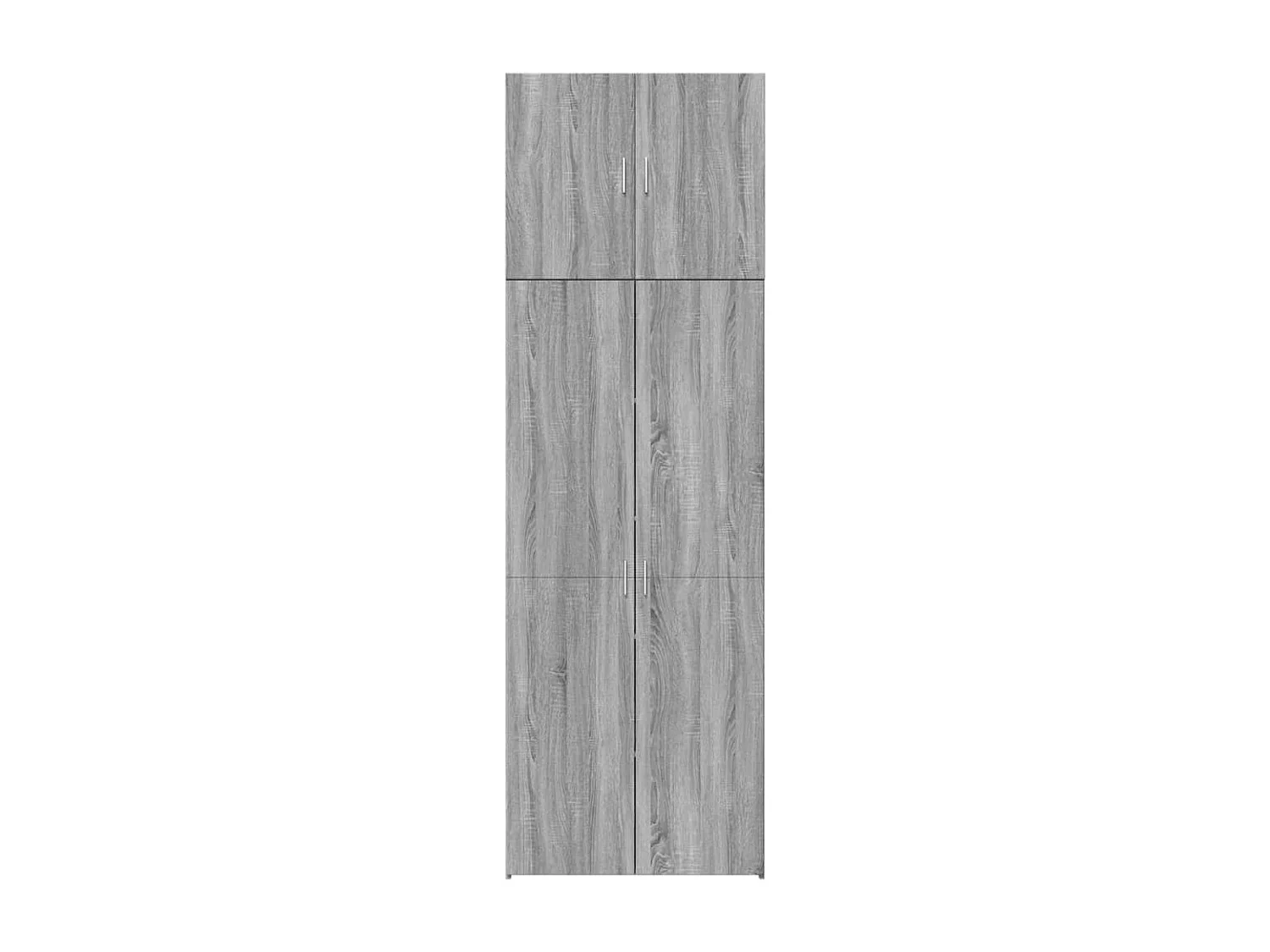 Credenza | Buffet | Armadio Grigio Sonoma 80x42,5x249 cm in Legno Multistrato