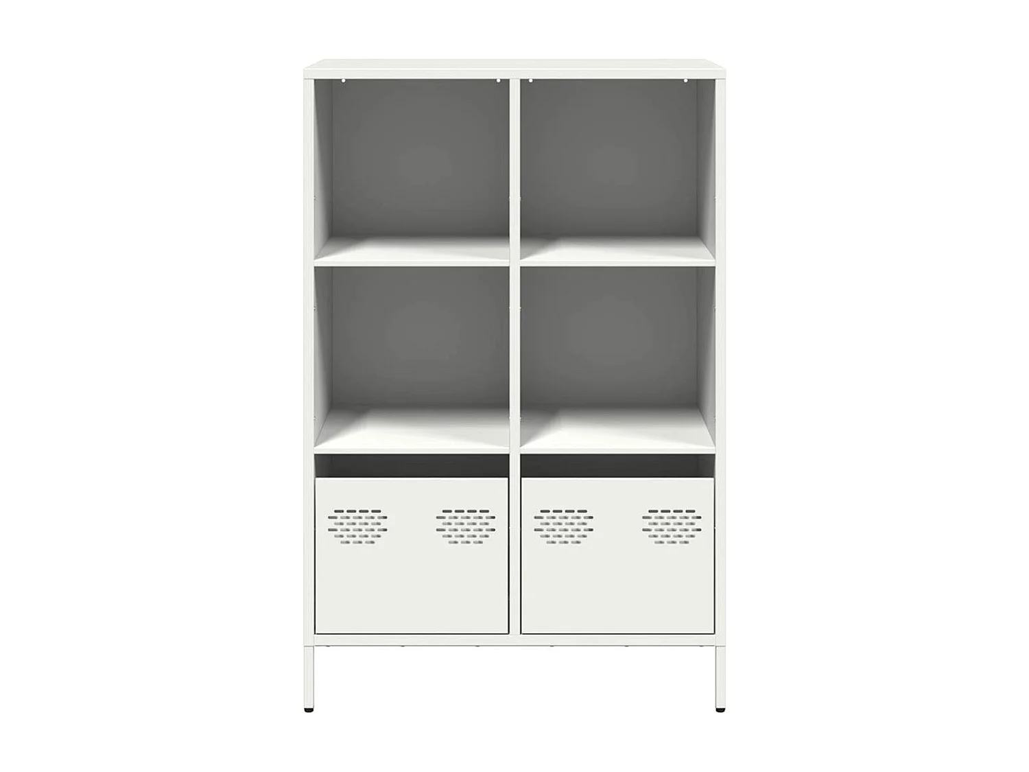 Credenza | Buffet | Armadio Bianca 68x39x103,5 cm in Acciaio