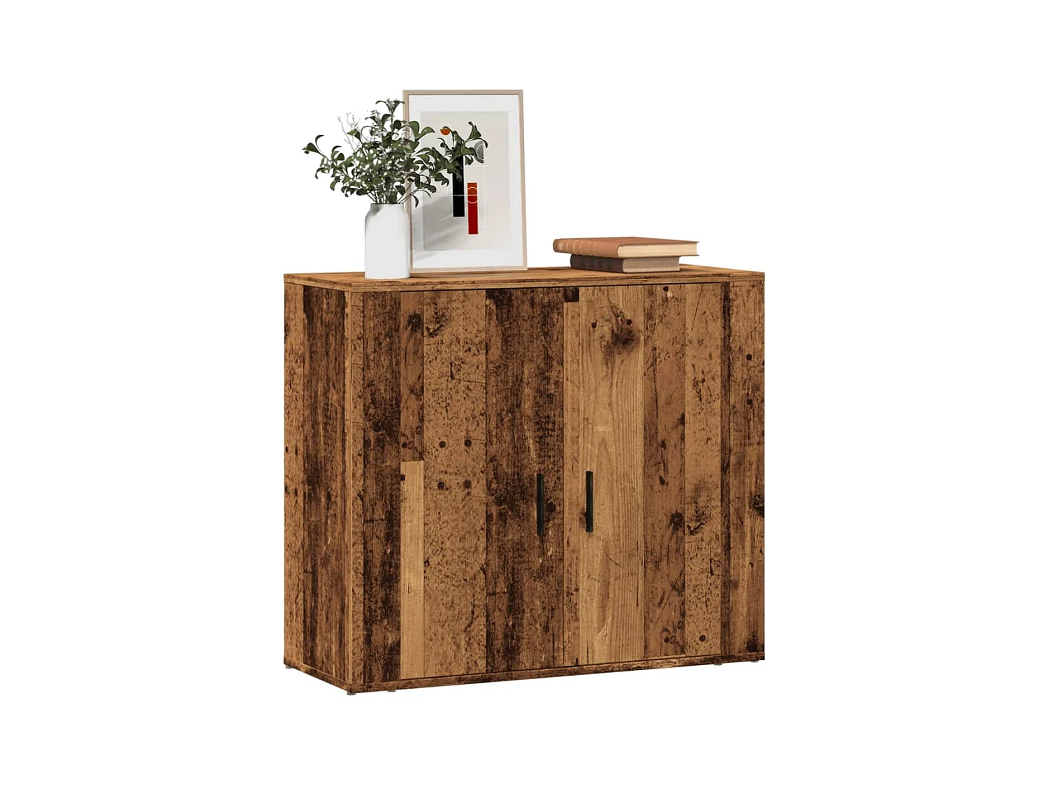 Buffet | Bahut | Meuble de rangement vieux bois 80x33x70 cm bois d'ingénierie