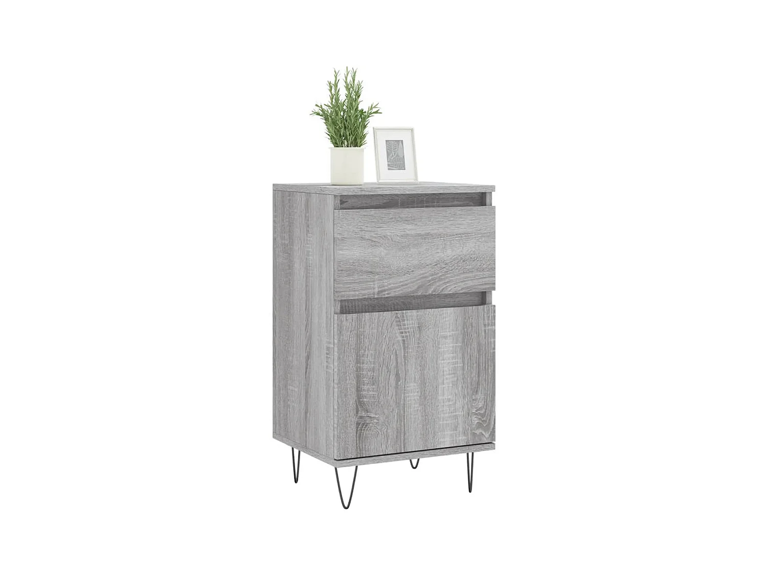 Credenze | Buffet | Armadi 2 pz Grigio Sonoma 40x35x70 cm in Legno Multistrato