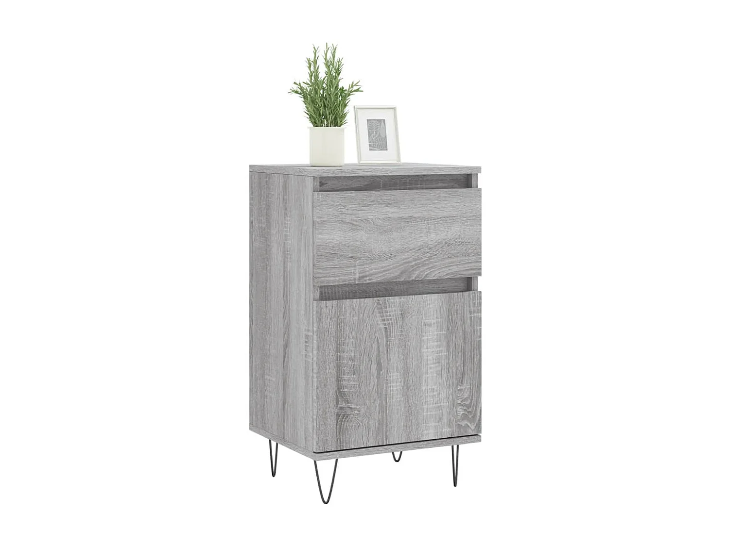 Buffets | Bahuts | Meuble de rangement 2 pcs sonoma gris 40x35x70 cm bois d'ingénierie