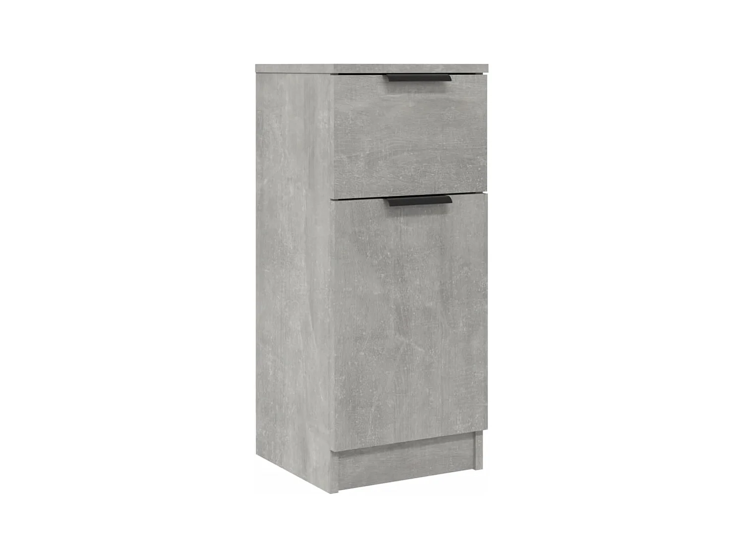Buffet | Commode à tiroir | Meuble de rangement Gris béton 30x30x70 cm Bois d'ingénierie