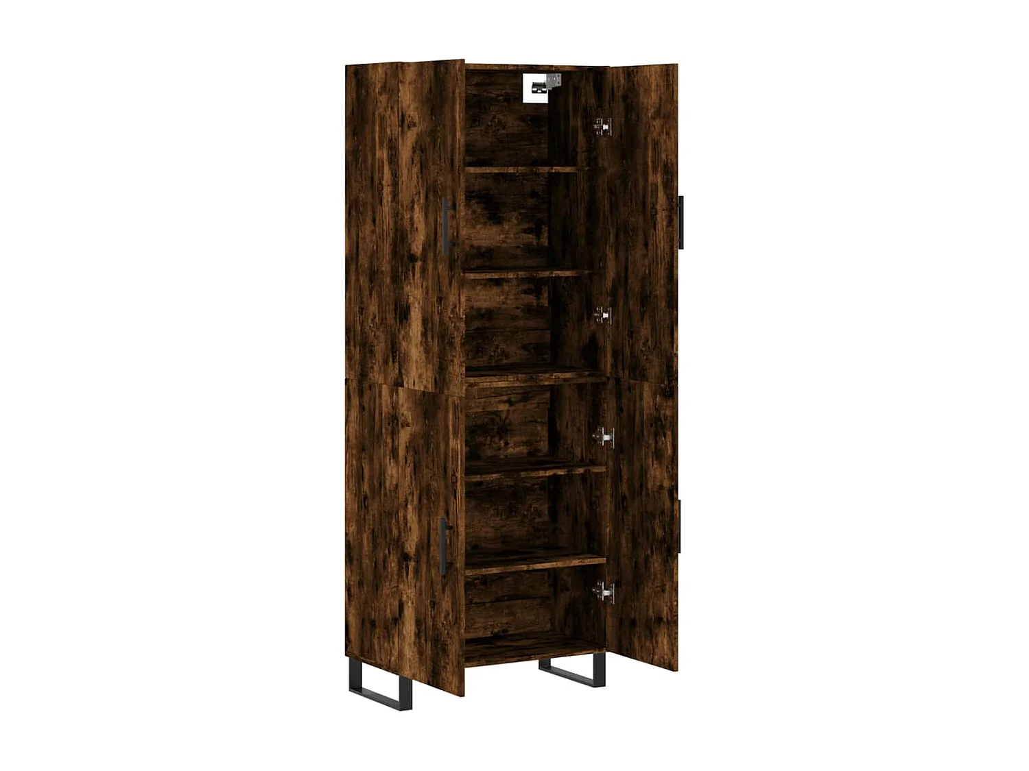 Credenza | Buffet | Armadio Rovere Fumo  69,5x34x180 cm in Legno Multistrato