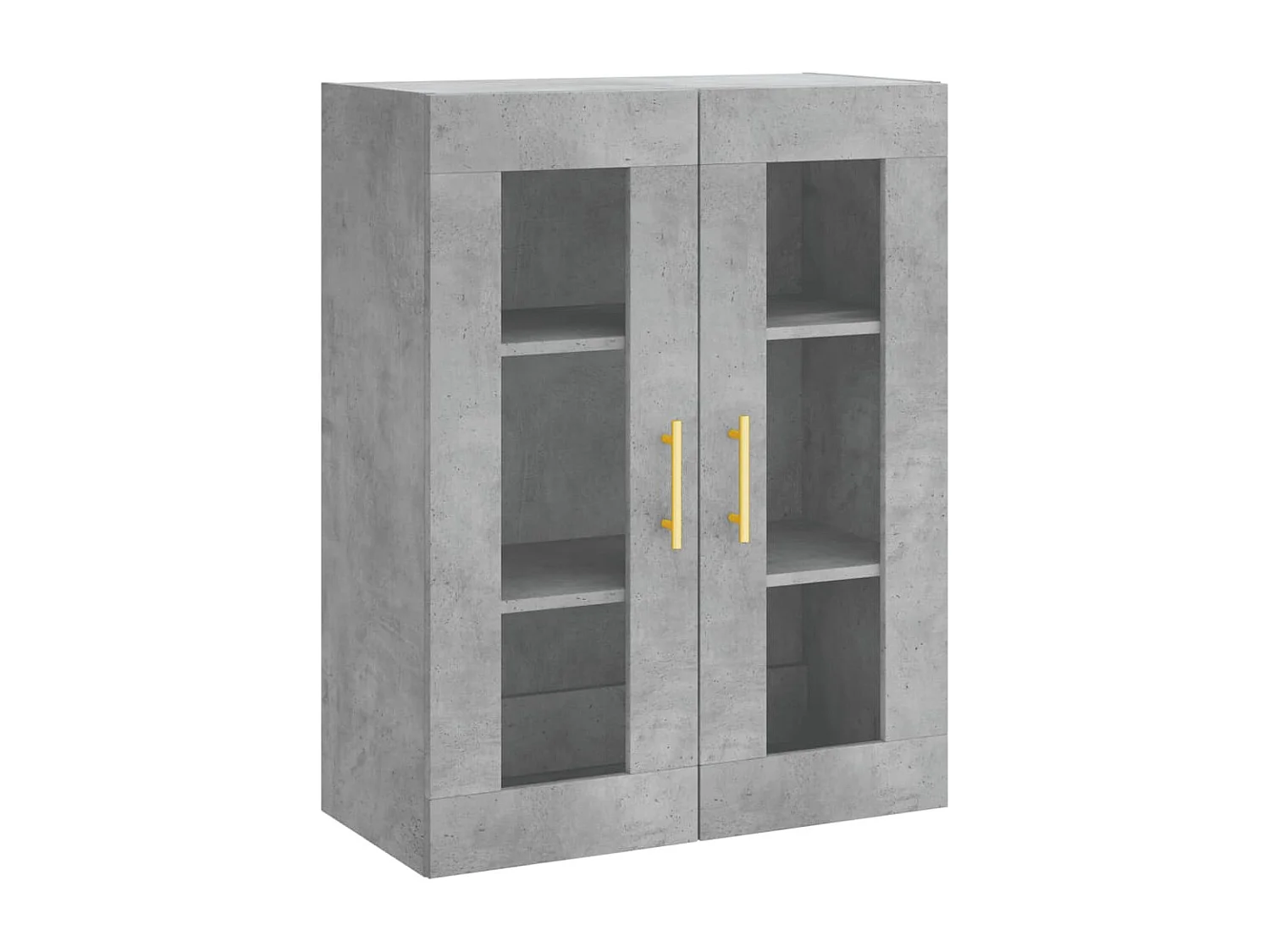 Credenza | Buffet | Armadio Grigio Cemento 69,5x34x180 cm in Legno Multistrato