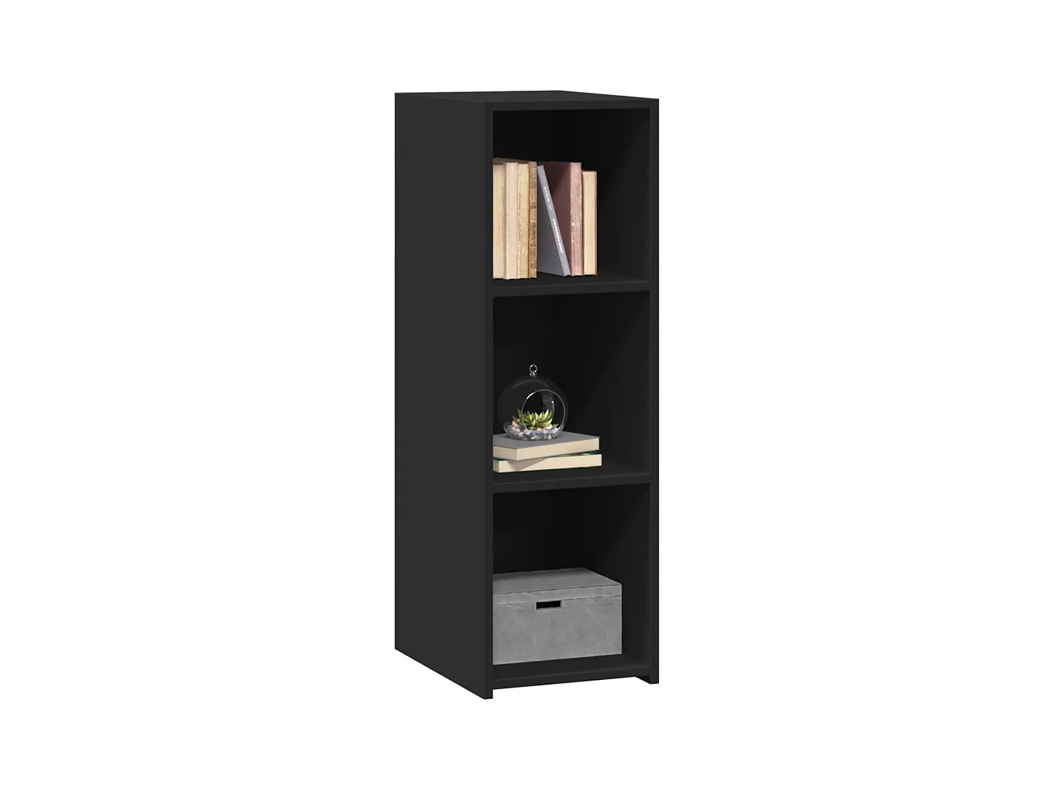 Buffet | Bahut | Meuble de rangement noir 30x41x93 cm bois d'ingénierie