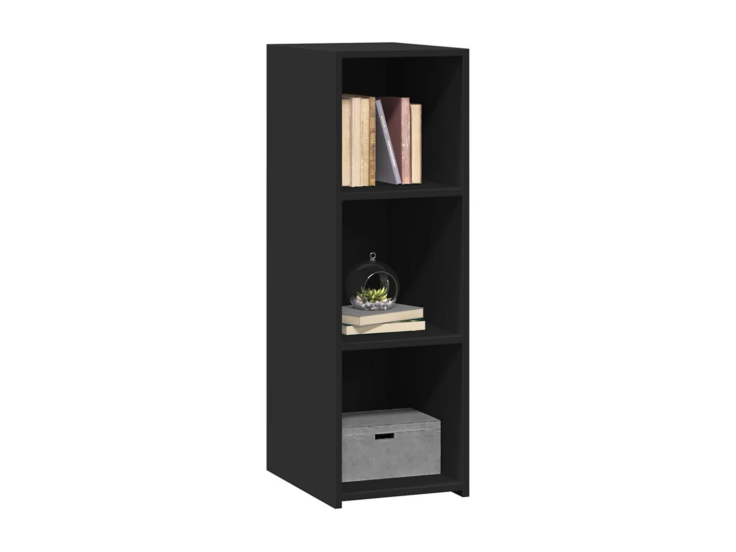Buffet | Bahut | Meuble de rangement noir 30x41x93 cm bois d'ingénierie