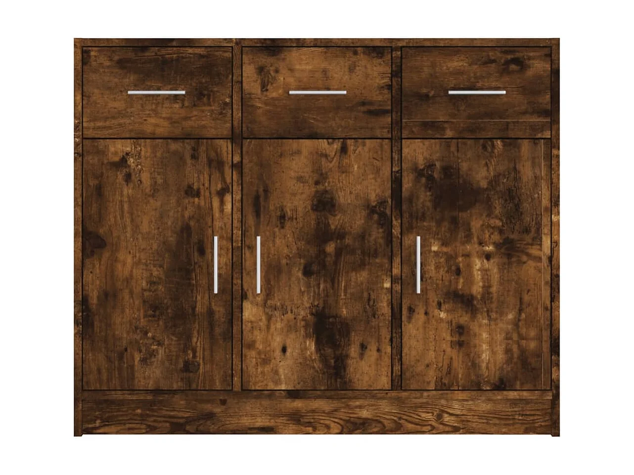 Credenza | Buffet | Armadio Rovere Fumo 91x28x75 cm in Legno Multistrato