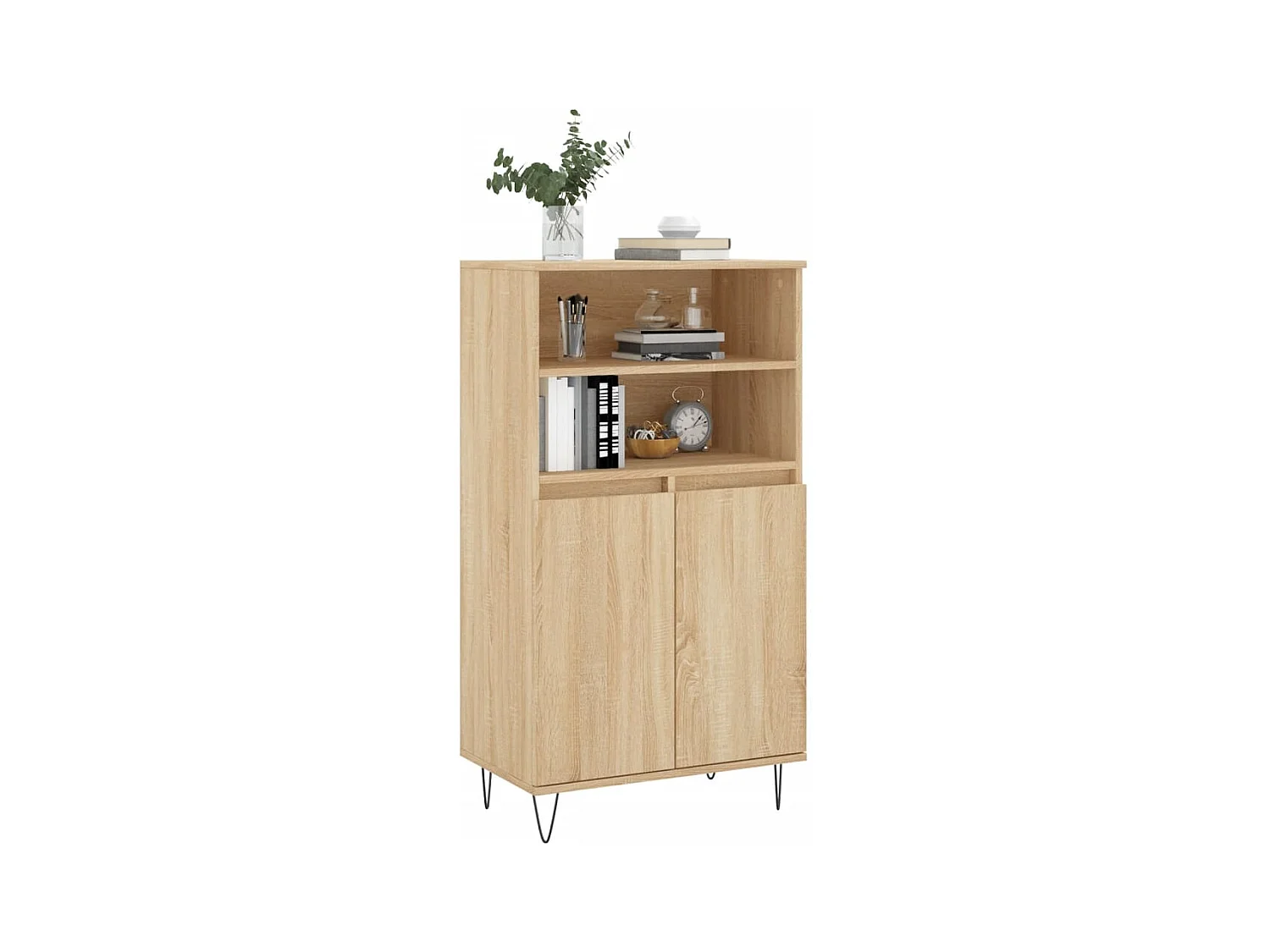 Buffet | Bahut | Meuble de rangement haut Chêne sonoma 60x36x110 cm Bois d'ingénierie