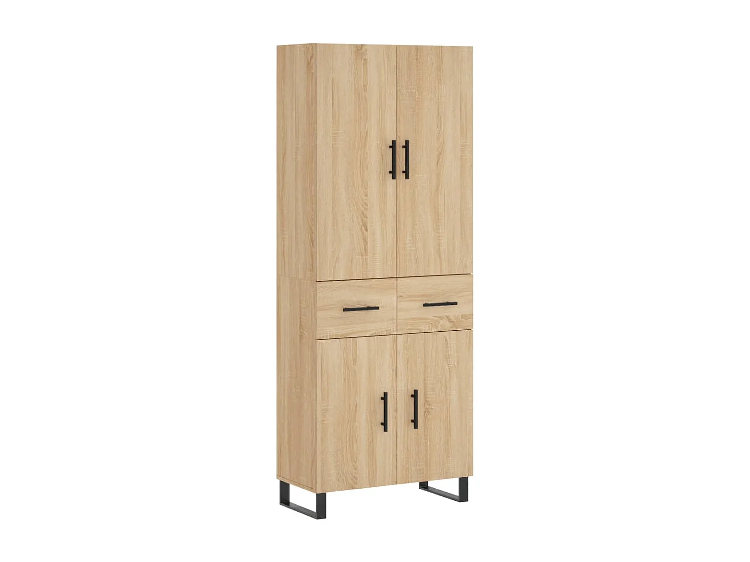 Credenza | Buffet | Armadio Rovere Sonoma 69,5x34x180 cm in Legno Multistrato
