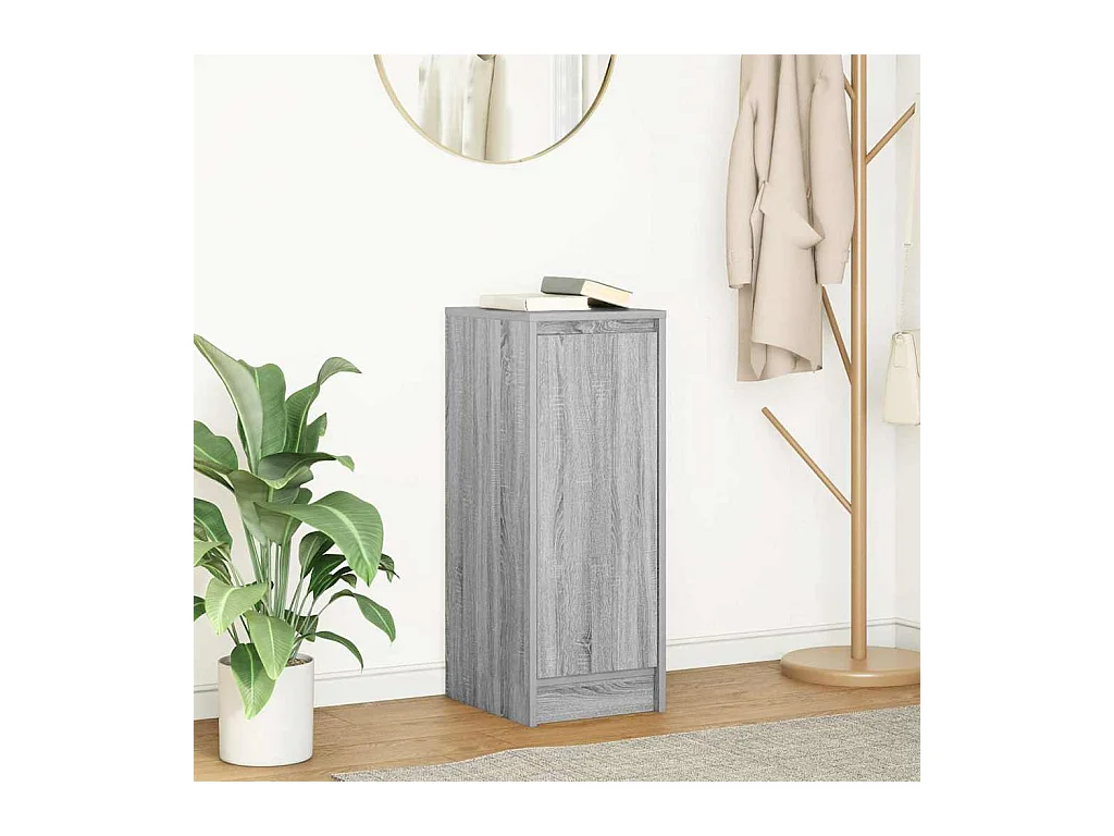 Credenza | Buffet | Armadio Grigio Sonoma 29,5x34x76 cm in Legno Multistrato